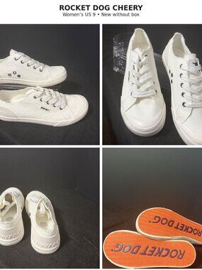Rocket Dog Cheery Cream Canvas Sneakers Women's 9 New No Box